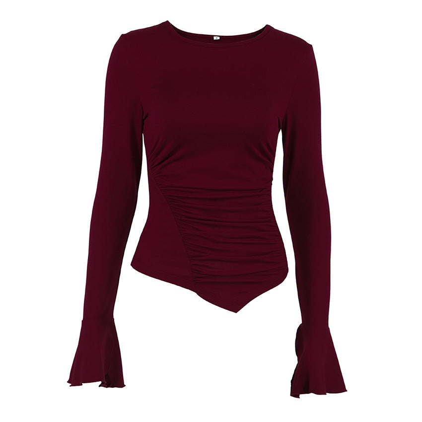 Women's Long-Sleeve Asymmetric T-Shirt