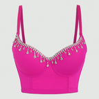 's Middle East Boning Corset Slim Tassel Small Sling Vest Top