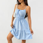 Women's Ruched A-Line Midi Dress