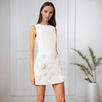 Women's Satin Floral Dress