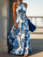 Blue and white