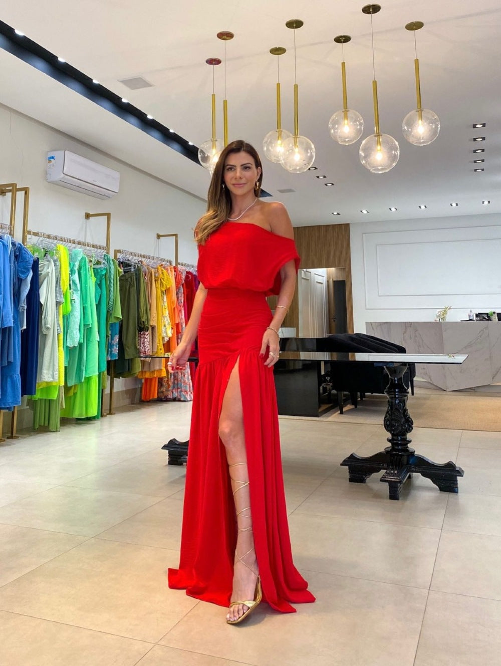 Women's Solid Color Dress