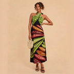 Women's Backless Floral Dress