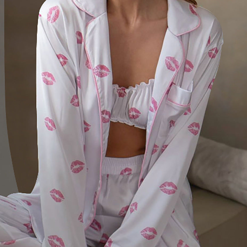 Autumn Satin Pajamas Lingerie