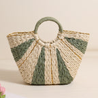 Women's Large-Capacity Contrast Handbag