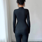 Women's Embroidered V-Neck Long Sleeve Top