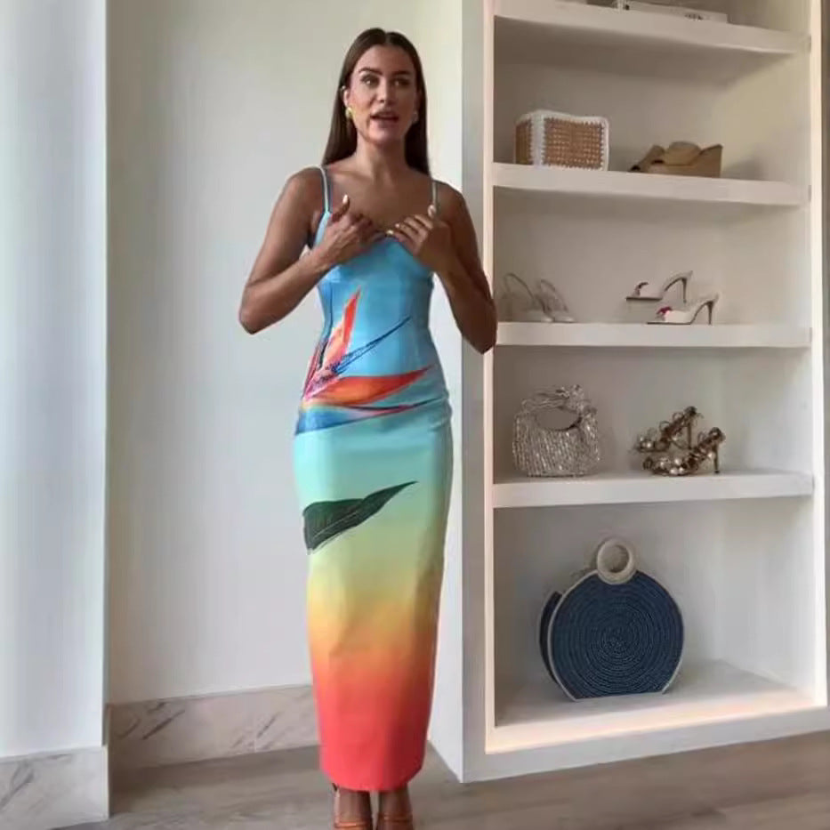 Women's Sequin Split Maxi Dress