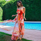 Ruffled One-piece Swimwear