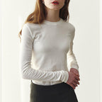 Women's High Elastic Slim Fitting Basic T-Shirt Bottoming Shirt