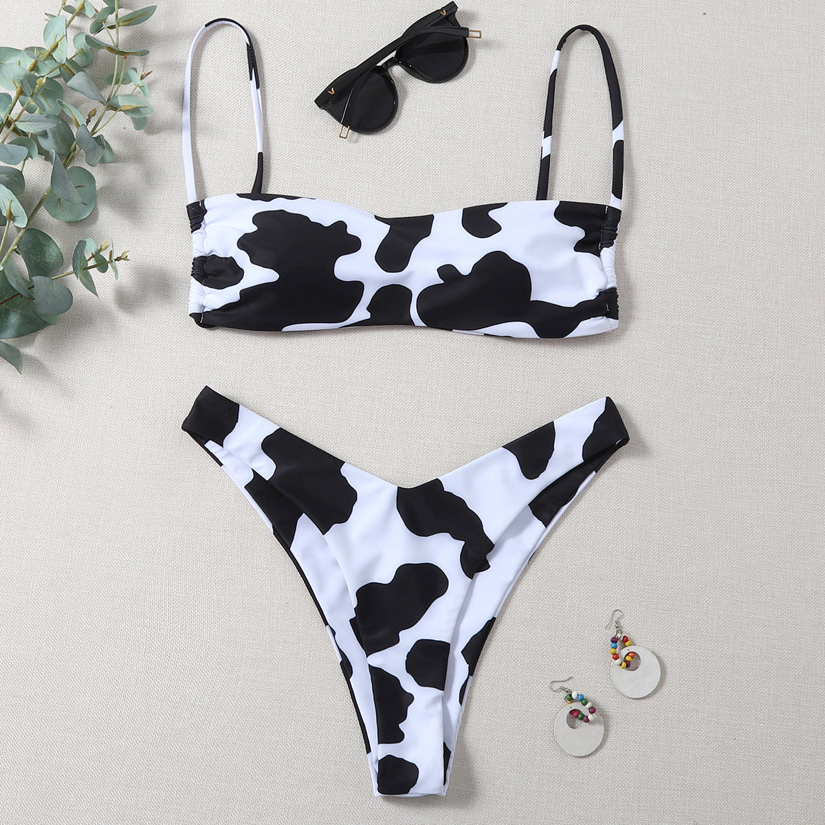 Cow Print Bikini Swimwear