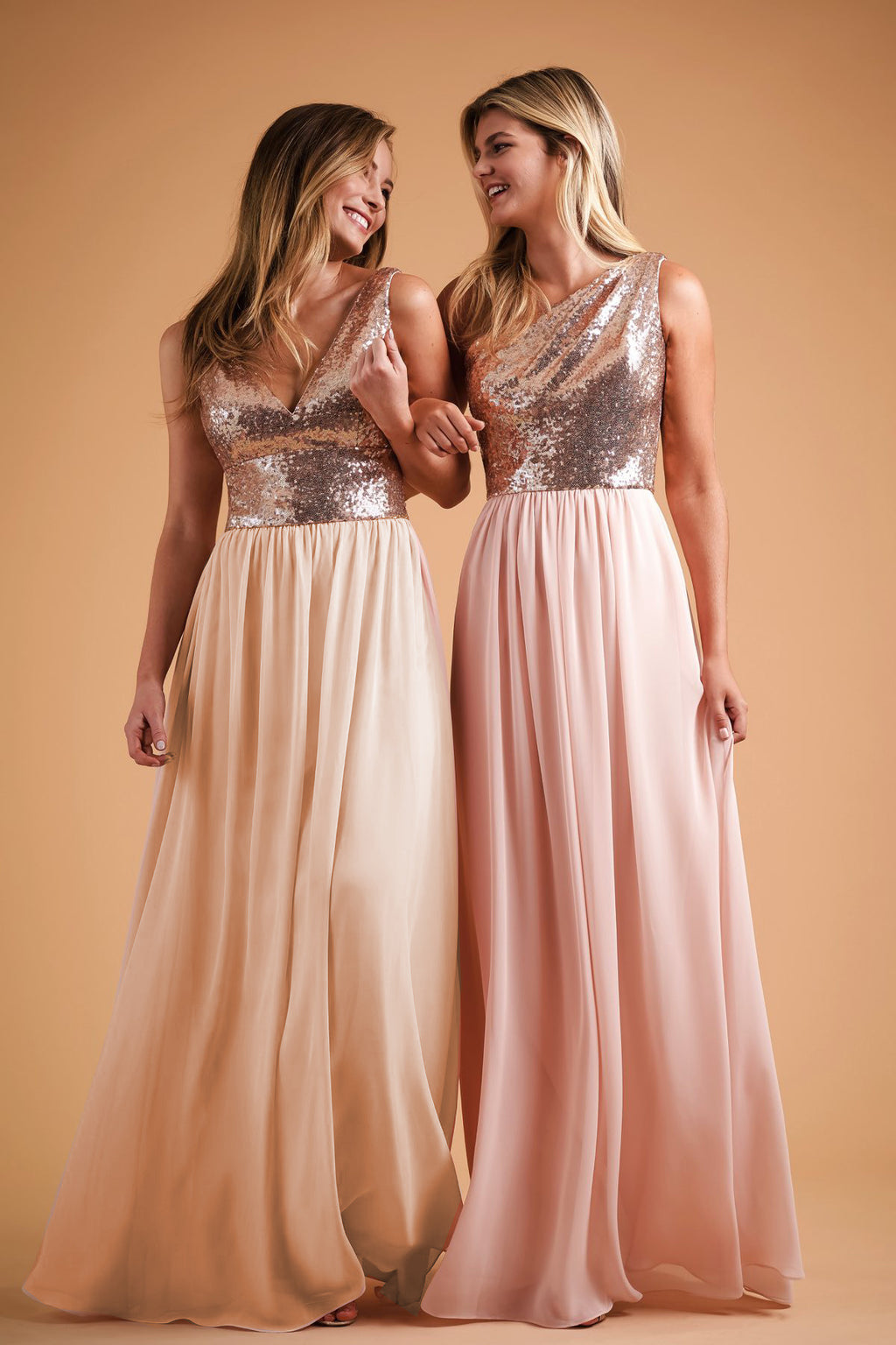 Dress Women's Sleeveless V neck Wedding Bridesmaid