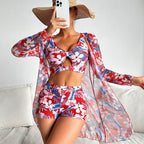 Split Long One-piece Swimwear