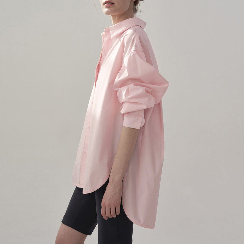 Women's Shirt Summer Sun Protection Coat Women Clothing Loose Casual Sports Top Early Autumn Long Sleeves Cardigan Oversize Shirt