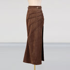 Personalized Street High Slit Long Autumn Pleating Skirt