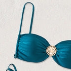 Solid Color Bikini Swimwear