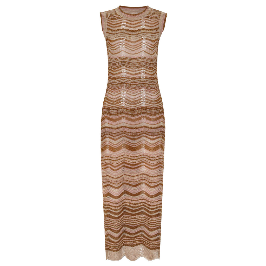 Light Brown Sleeveless Dress