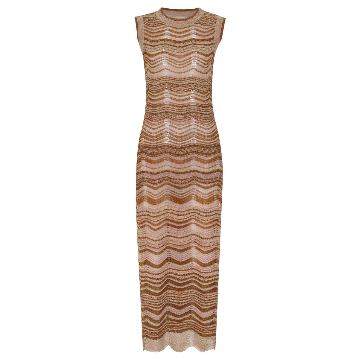 Light Brown Sleeveless Dress