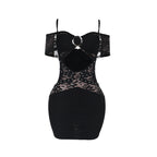 Cami Off-Shoulder Hollow Out Cutout Ring Dress