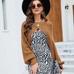 Women's Cropped Knit Shawl – Long-Sleeve Layering Wrap
