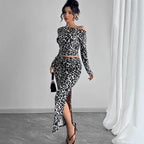 Leopard Print Maxi Skirt Set