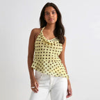 Women's Popular Perfect Backless Polka Dot Printed Sling Top