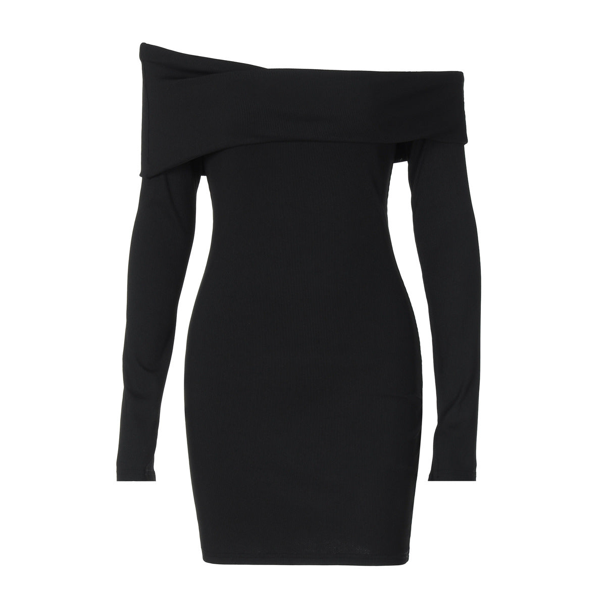 Women's Autumn Slim Solid Color Sheath Dress