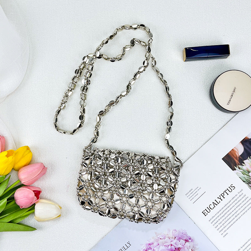 Women's Beaded Phone Crossbody Bag