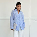 Cotton Collared Tie Shirt