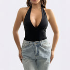 Women Clothing Summer Sexy Halter Jumpsuit