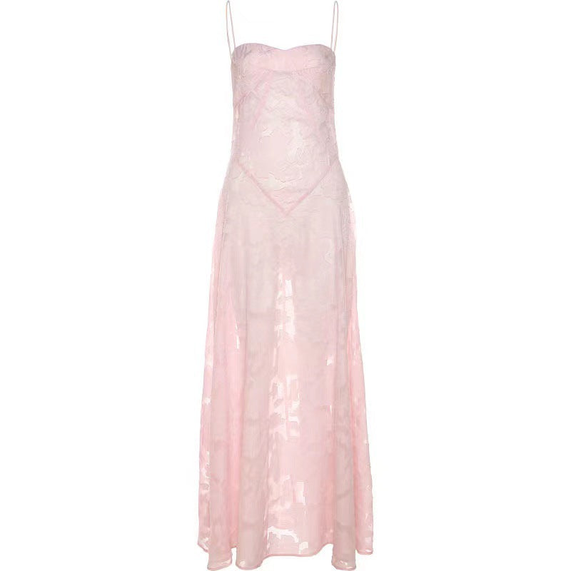 Floral Corset Spaghetti-Strap Dress