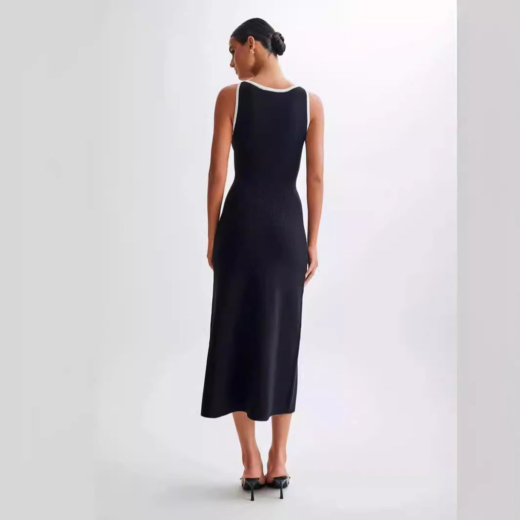 Sleeveless Polyester Maxi Dress