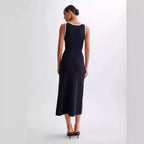Sleeveless Polyester Maxi Dress