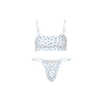 Floral Strap Knit Pajama Set