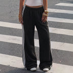 Autumn Winter Women Vintage Elastic High Waist Drooping Casual Trousers