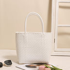Solid Color Pp Basket White Small