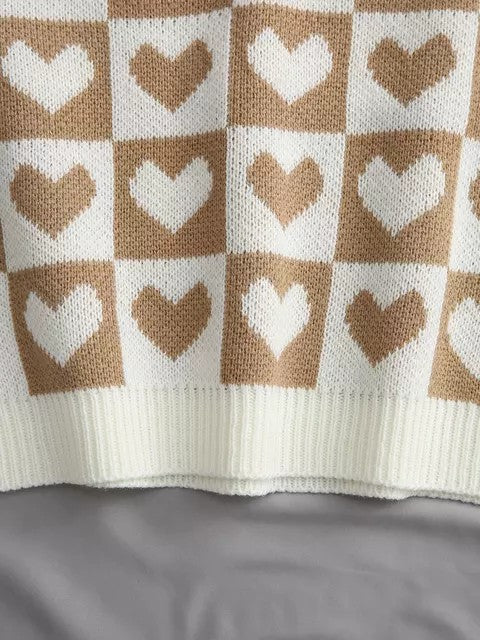 Loose Knitted Vest Coat