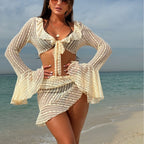 Lace Mesh One-piece Swimwear