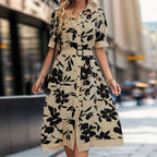Floral Collared Shirt Dress