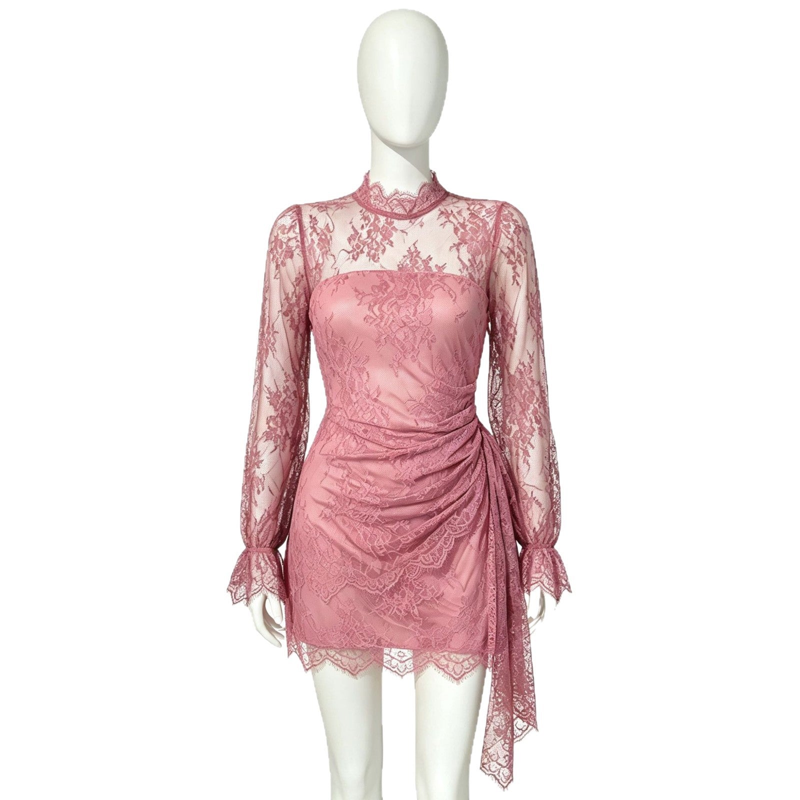 Women's Long Sleeve Lace Sheath Dress