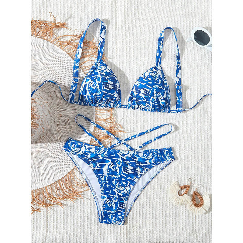 Printed Vacation Bikini Swimwear