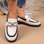 Women's Platform Leather Loafers