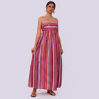 Striped Tube-Top Dress