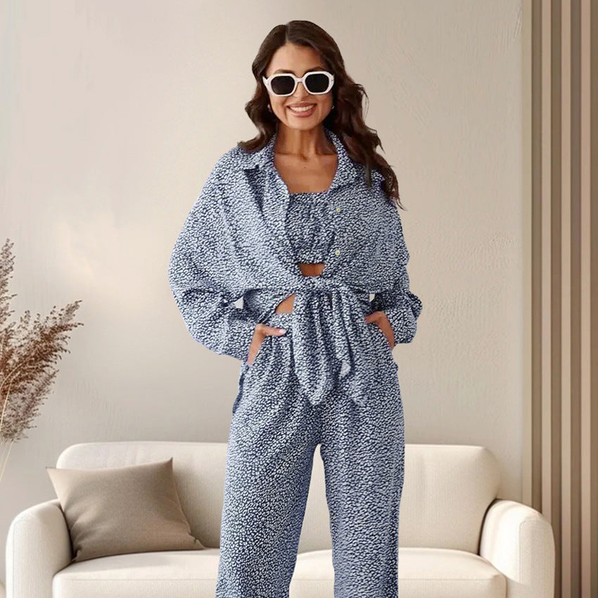 Autumn Blue Pajamas Lingerie