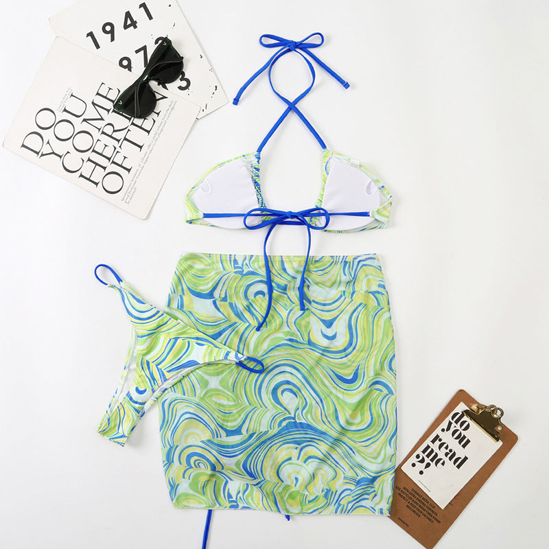 Mesh Split Bikini Swimwear