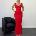 Sleeveless Backless Bow-Detail Dress