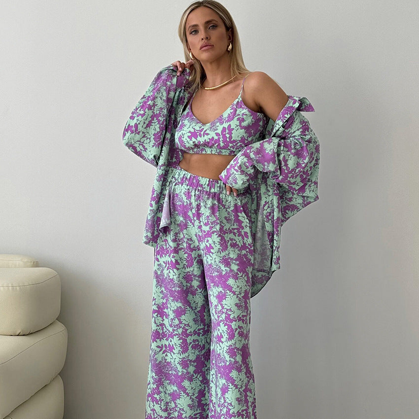 Printing Thin Pajamas Lingerie