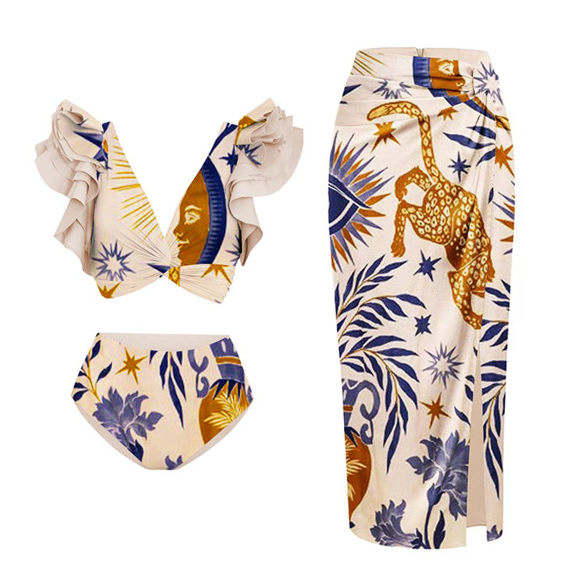 Split One-piece Swimwear