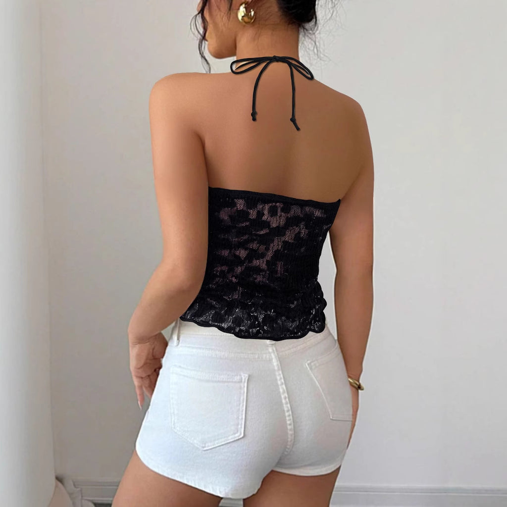 Women's Lace Halter Camisole Top