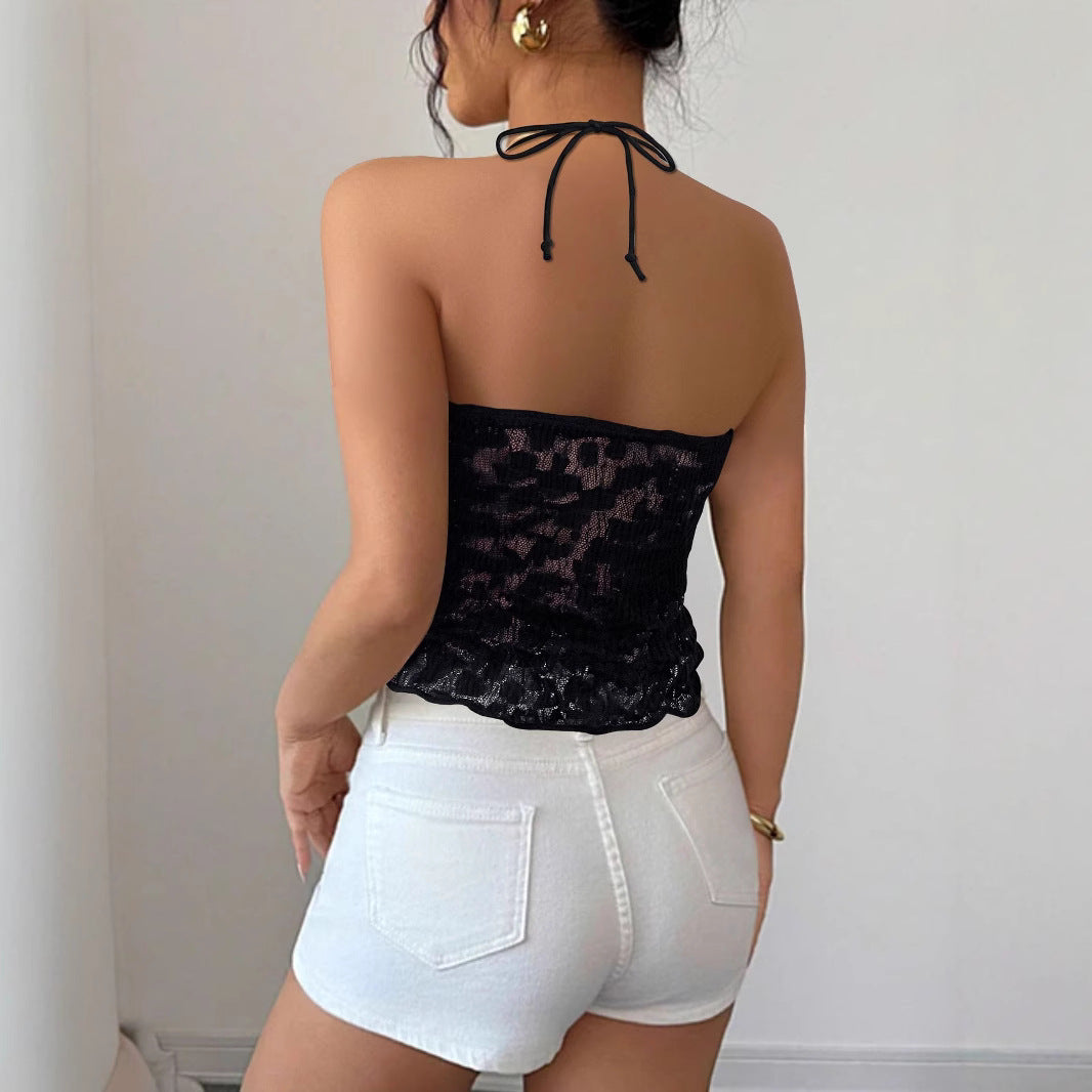 Women's Lace Halter Camisole Top