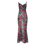 Floral V-Neck Cami Maxi Dress
